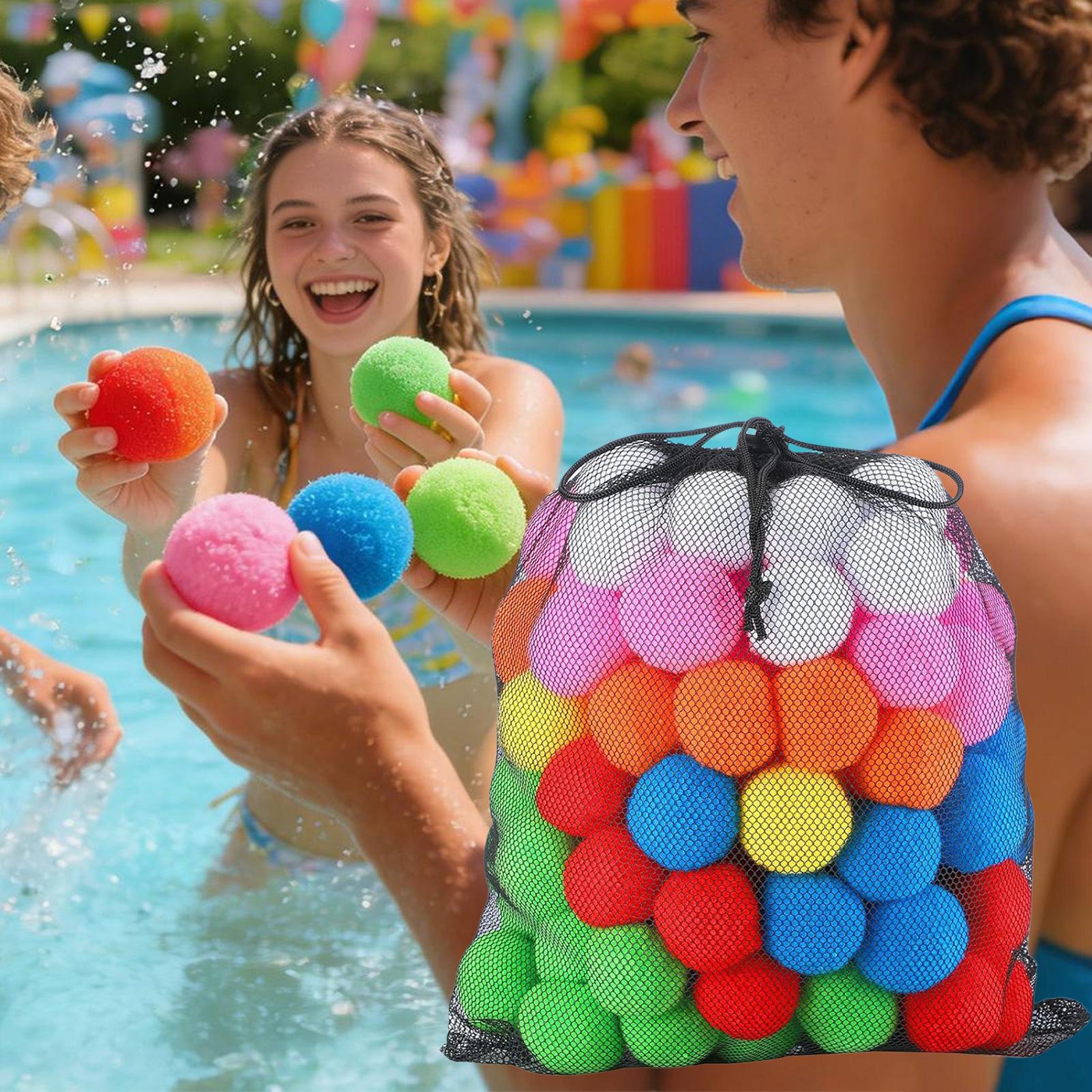 Aquatic Sports - 60 stuks herbruikbare watersponsbal zacht speelgoed